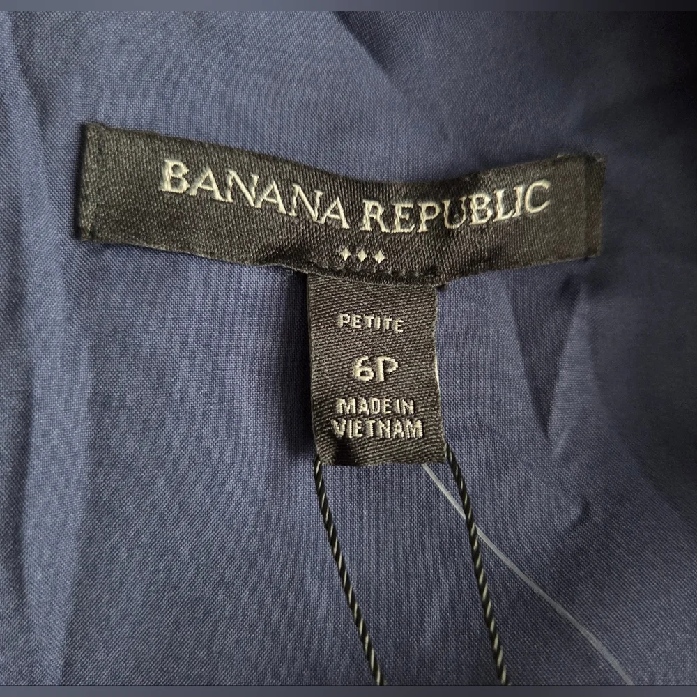 NWT Banana Republic Gray Checkered Sheath Dress Size 6P - Picture 9 of 10